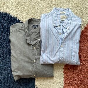 J.Crew 2 Mens Shirt Bundle XL